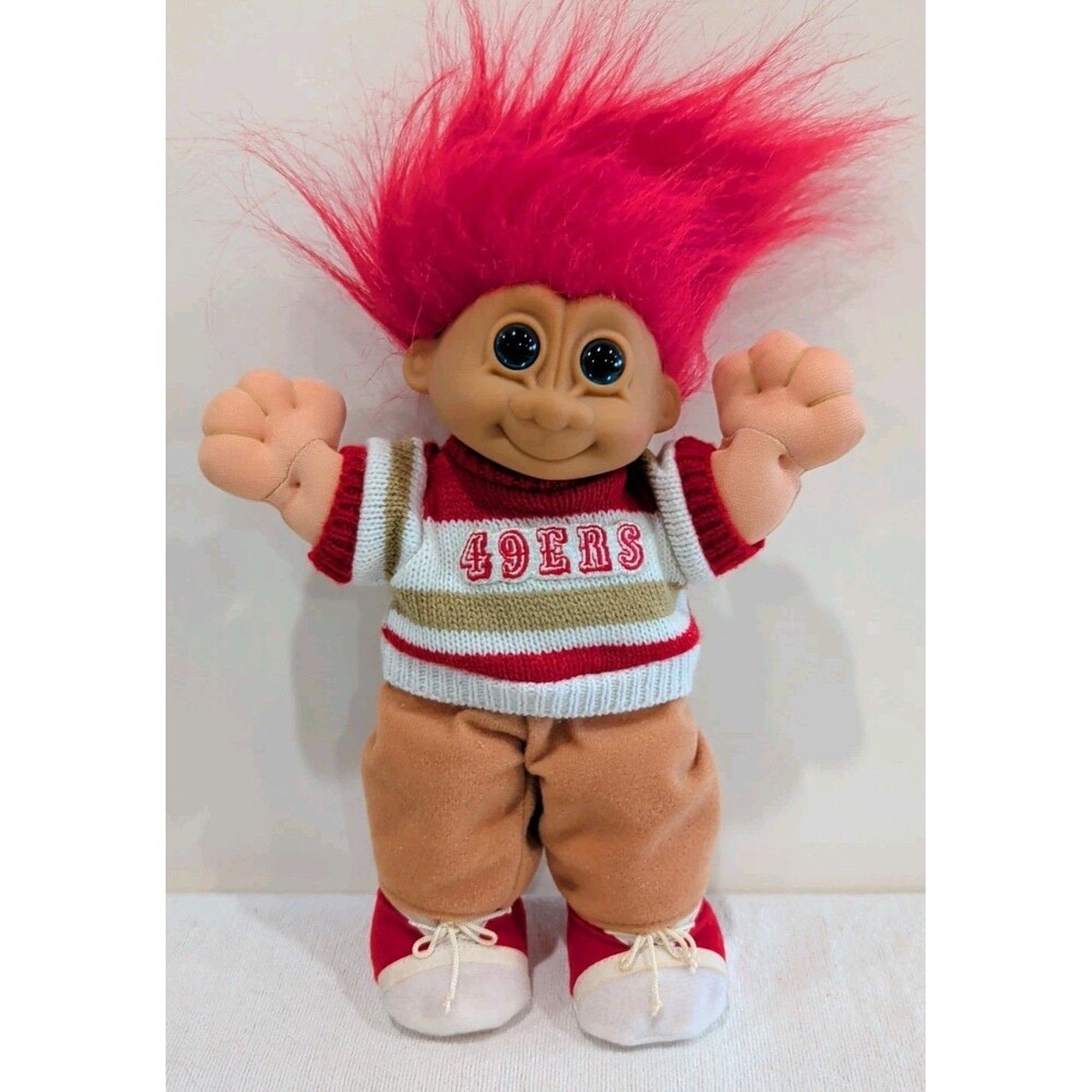 Vintage San Francisco 49ers NFL Sports 10" Russ Troll Doll Rare 1992 Football